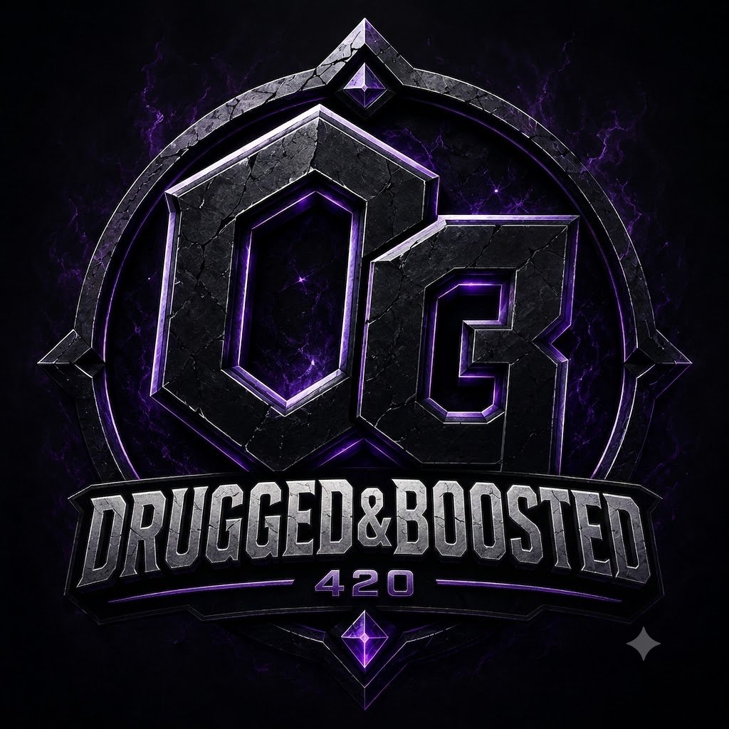 420 Drugged and Boosted Obsidian Gaming emblem